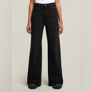 G- Star | Black Wide Leg High Rise Jeans Size 28 New